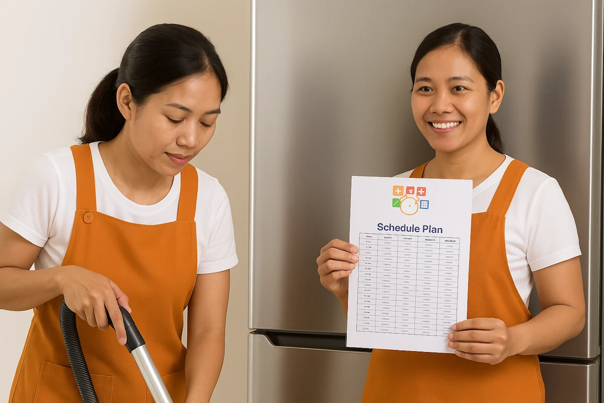 Two Helpers with a plan